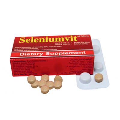 Selenium Vit ( vit A 1500 IU + vit E 35 mg + vit C 90 mg + selenium 65 mg ) 30 tablets